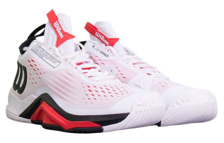 Wilson Rush Pro Mid top Tennis Shoes Men’s Black Red