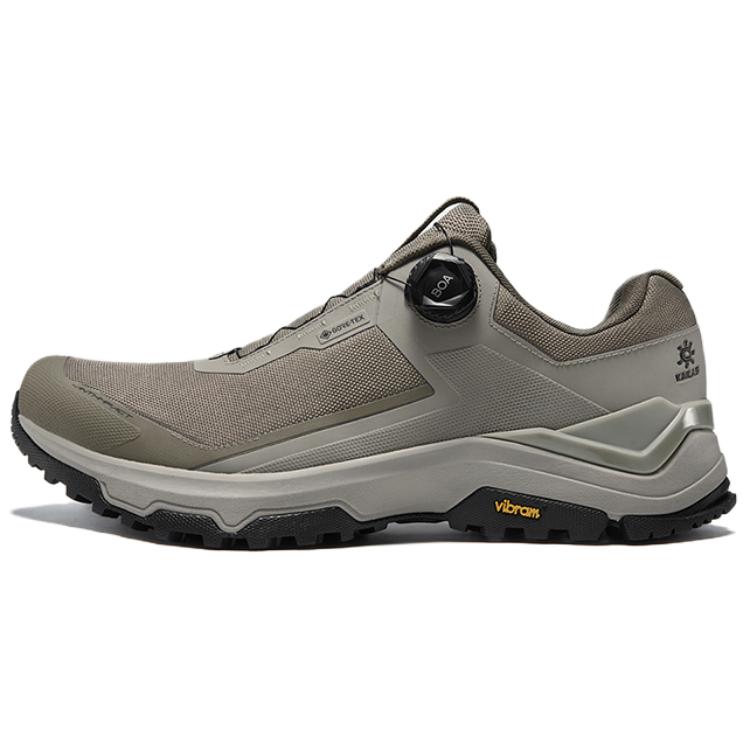 KAILAS Slip Resistant Abrasion Resistant Low top Hiking Shoes Men’s Light Gray Wide