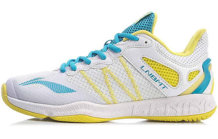 Li Ning Gyrfalcon 4 Slip Resistant And Breathable Low top Badminton Shoes Women’s White Yellow