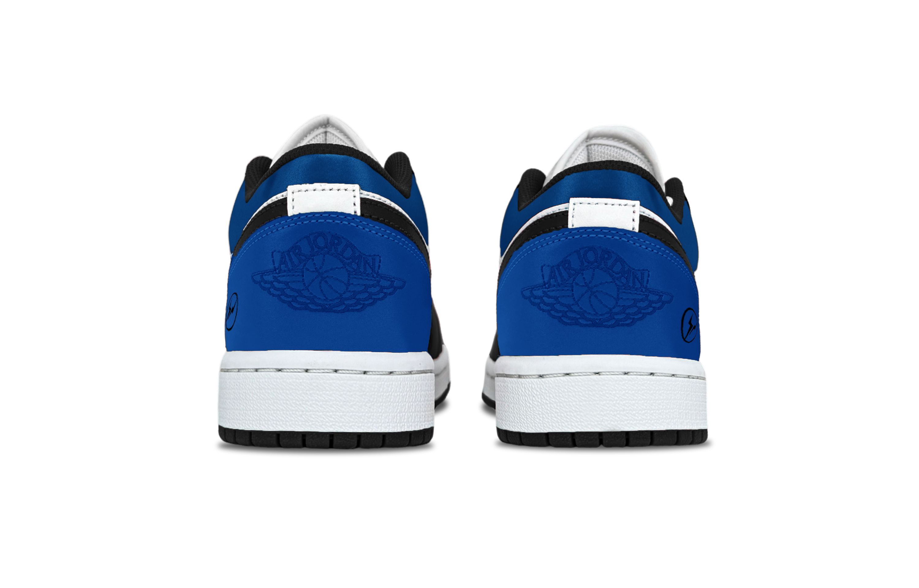 Jordan Air Jordan 1 Hiroshi Fujiwara Abrasion Resistant Low top Vintage Basketball Shoes Unisex Black Blue