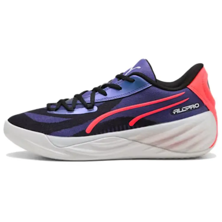 PUMA All Pro Nitro Slip Resistant Abrasion Resistant Low top Basketball Shoes Men's Purple