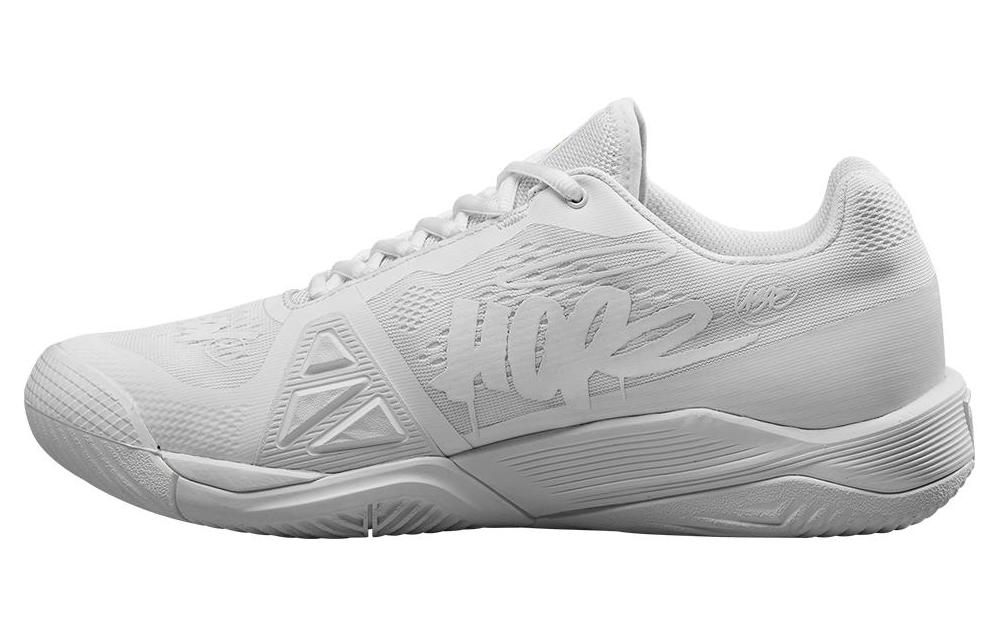 Wilson Rush Pro 4.0 Cushioning Slip Resistant Low top Tennis Shoes Unisex White Green