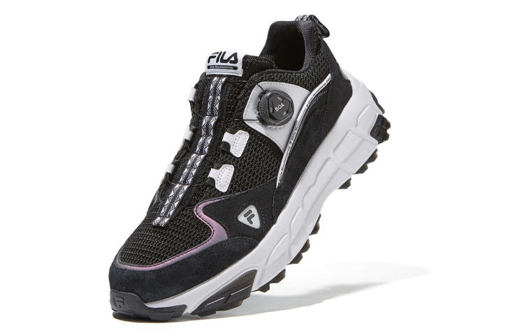 Мужские кеды Fila x White Mountaineering (черно-белые) — фото 4