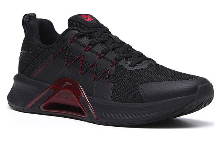 Anta Wuer Tai Shan 2 Cushioning Slip Resistant Abrasion Resistant Low top Training Shoes Men’s Black Red