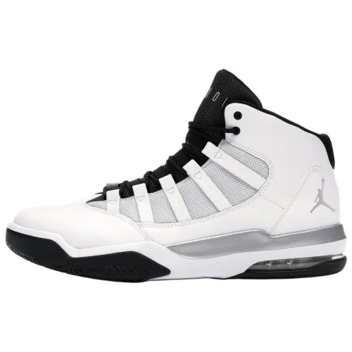 Jordan Max Aura White Metallic Silver Black
