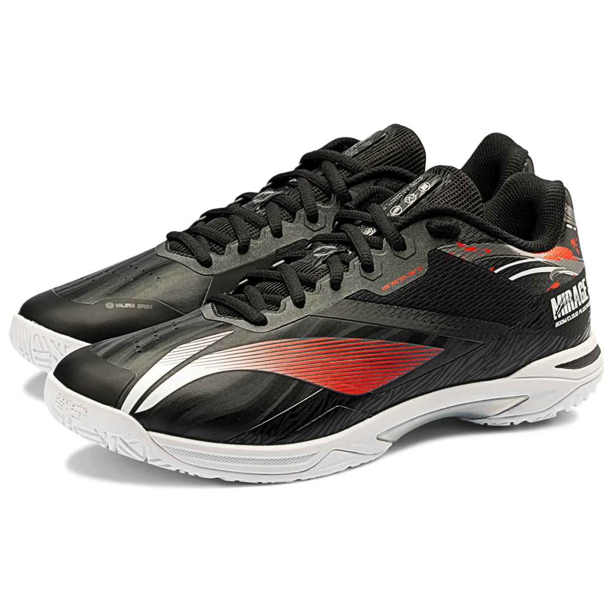Li Ning Comfortable And Trendy Slip Resistant Abrasion Resistant Low top Badminton Shoes Unisex Black