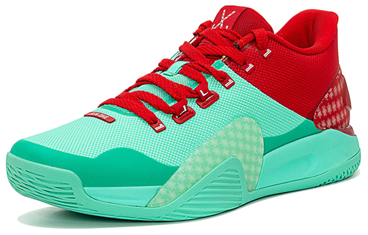 XTEP Lin Generation Low top Basketball Shoes Men’s Red Green