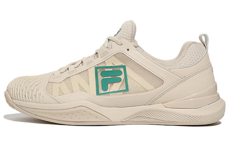 FILA SpeedSub T9 Speed Serve T9 Leather Low top Tennis Shoes Unisex Brown Korean Style