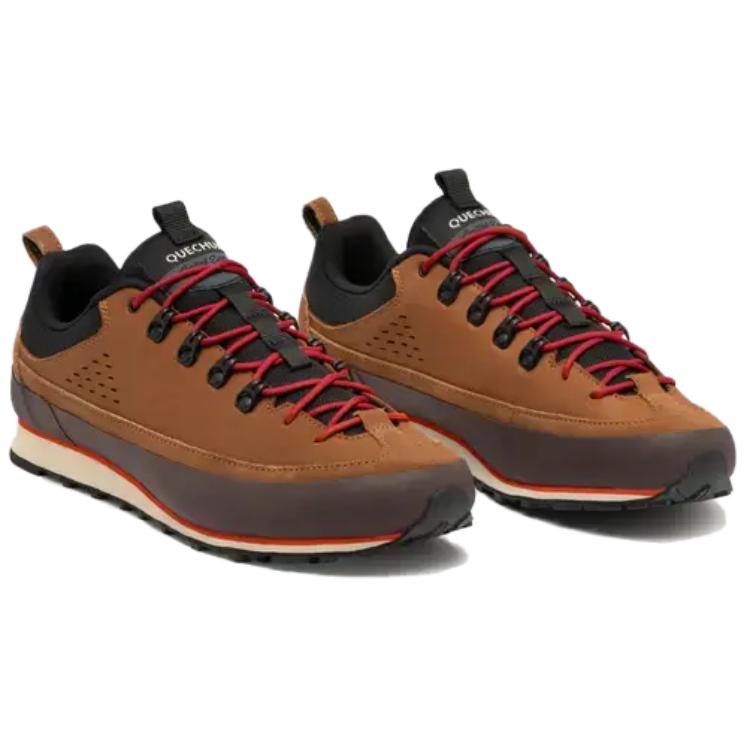DECATHLON Arpenaz Slip Resistant Abrasion Resistant Low top Hiking Shoes Men’s Brown