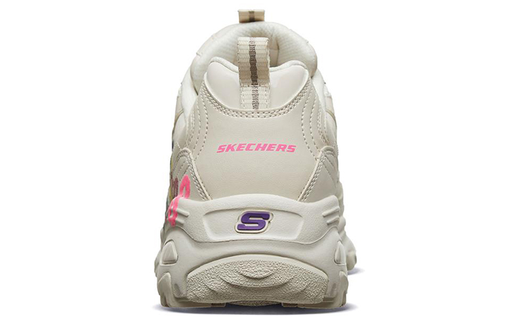 Женские кроссовки Skechers D'LITES 1.0 (/ бежевые) — 自然色/多彩 — фото 4