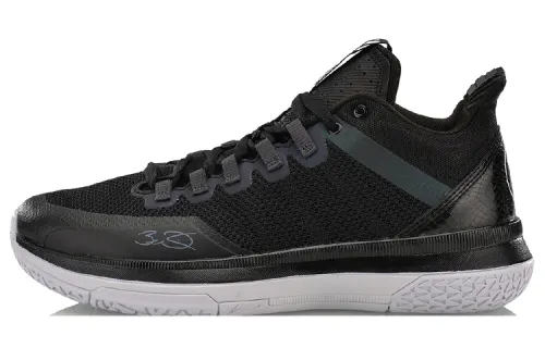 Li Ning ALL DAY 2 Wade All Day 2 Cushioning Mid top Basketball Shoes Unisex Black White