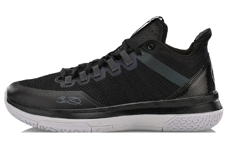 Li Ning ALL DAY 2 Wade All Day 2 Cushioning Mid top Basketball Shoes Unisex Black White