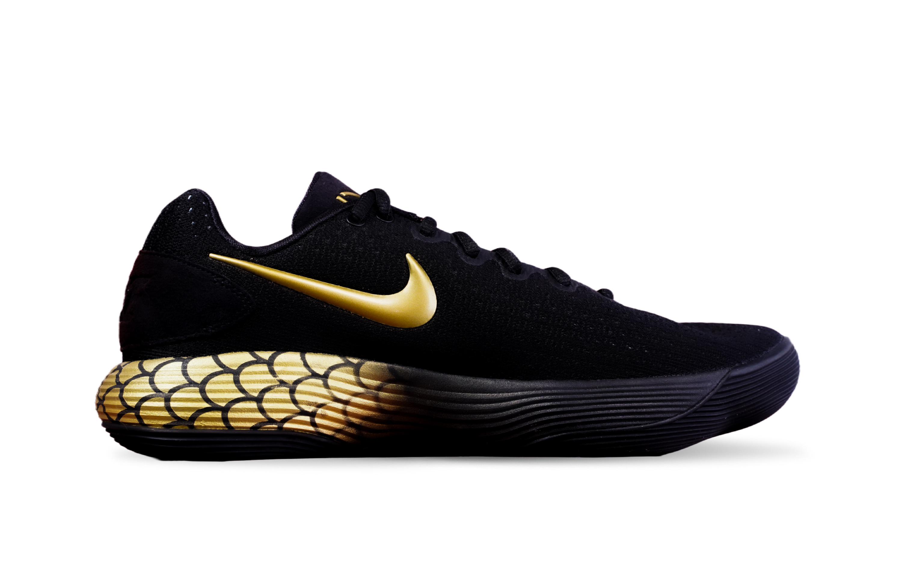Nike Hyperdunk 2017 Abrasion Resistant Low top Basketball Shoes Unisex Black
