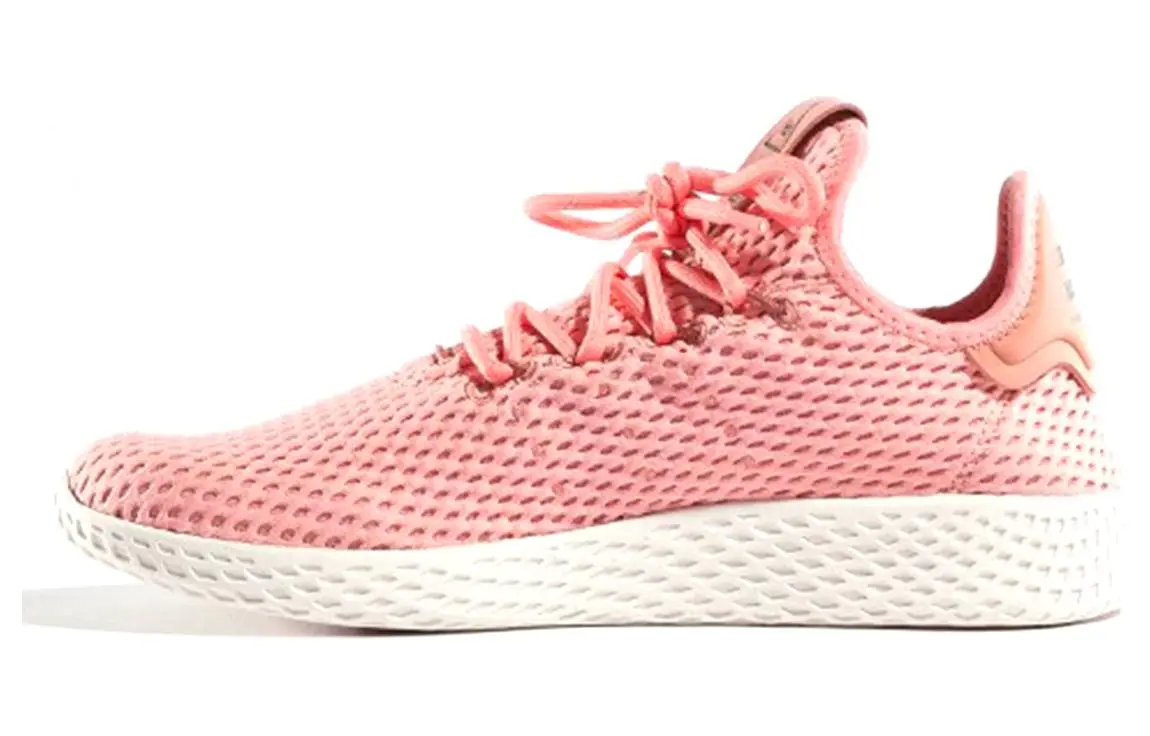 Pharrell Williams x Adidas Originals Tennis Hu Tactile Rose Low top Tennis Shoes Unisex Pink