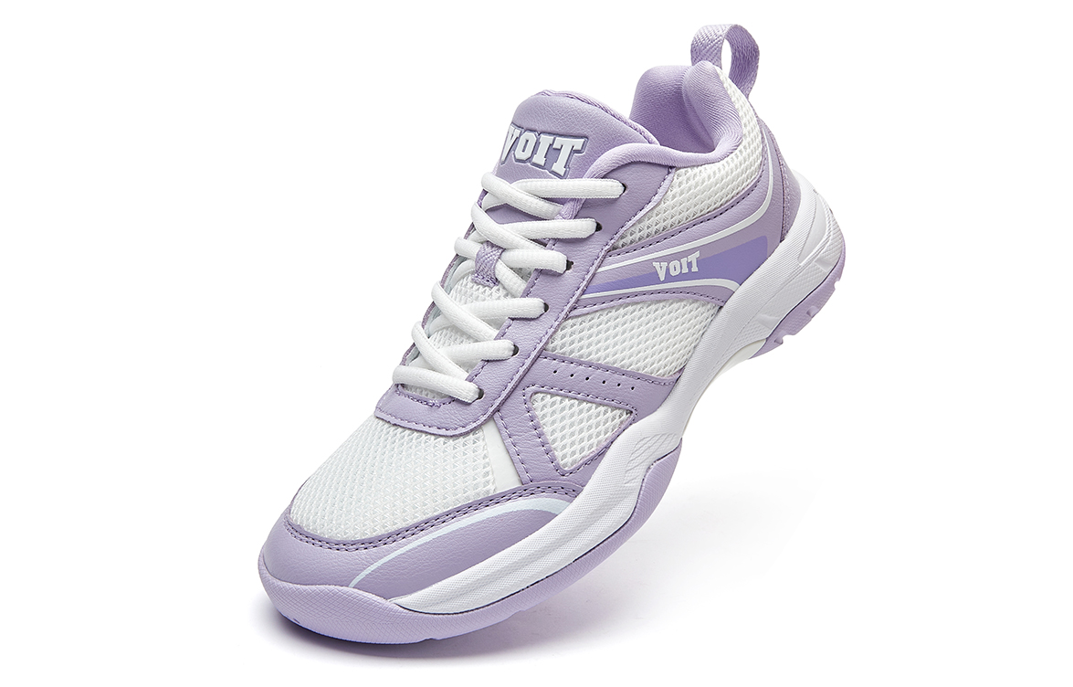VOIT Coverage Lightweight Rebound Low top Badminton Shoes Women’s Purple White