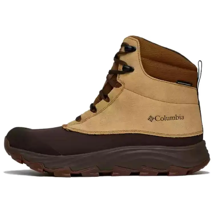 Columbia Expeditionist Outdoor Thermal Abrasion Resistant Comfortable Snow Boots Men's Tan