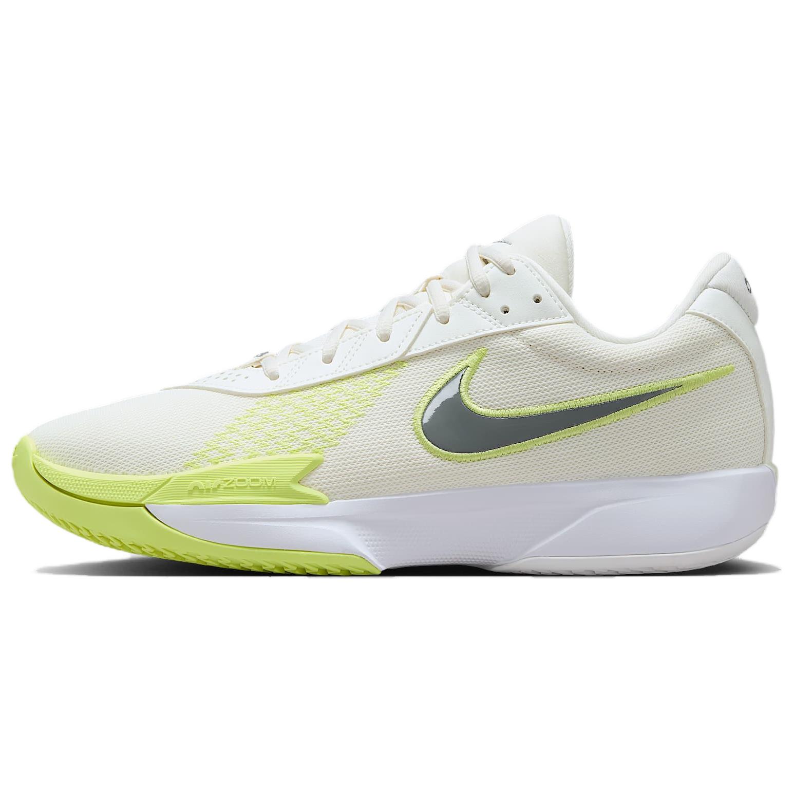 Мужские кроссовки Nike Air Zoom G.T. Cut Academy EP (бело-желтый)