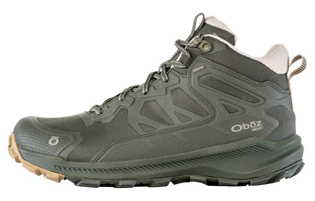 Oboz Footwear Katabatic Cushioning, Non Slip, And Waterproof High top Mountaineering Shoes Men's Green