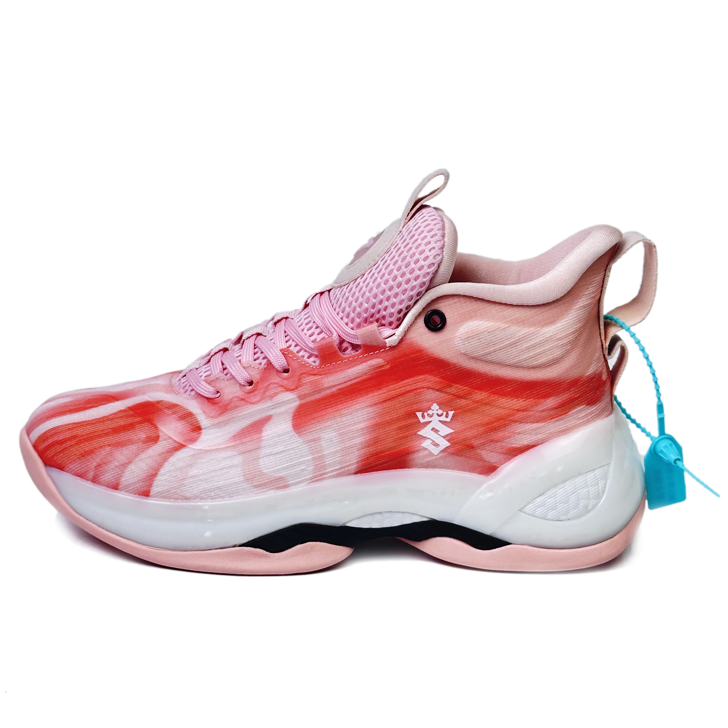 BAGE Slip Resistant And Breathable Support Mid top Basketball Shoes Unisex Blue