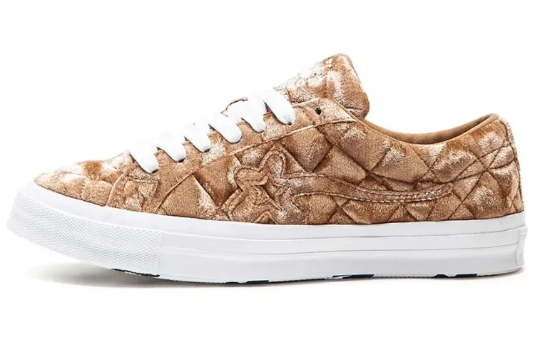 One Star Golf Le Fleur x One Star Converse 'Quilted Velvet Brown'