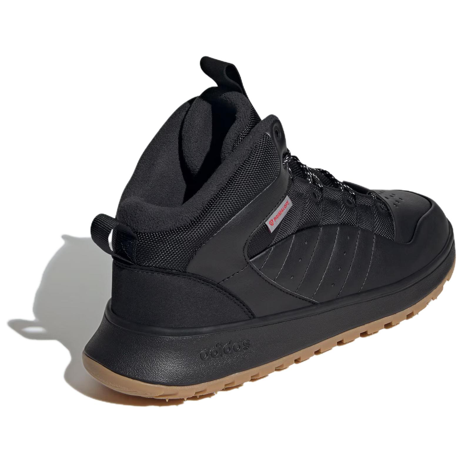 Adidas Fusion Storm Slip Resistant Thermal Mid top Vintage Basketball Shoes Unisex Black