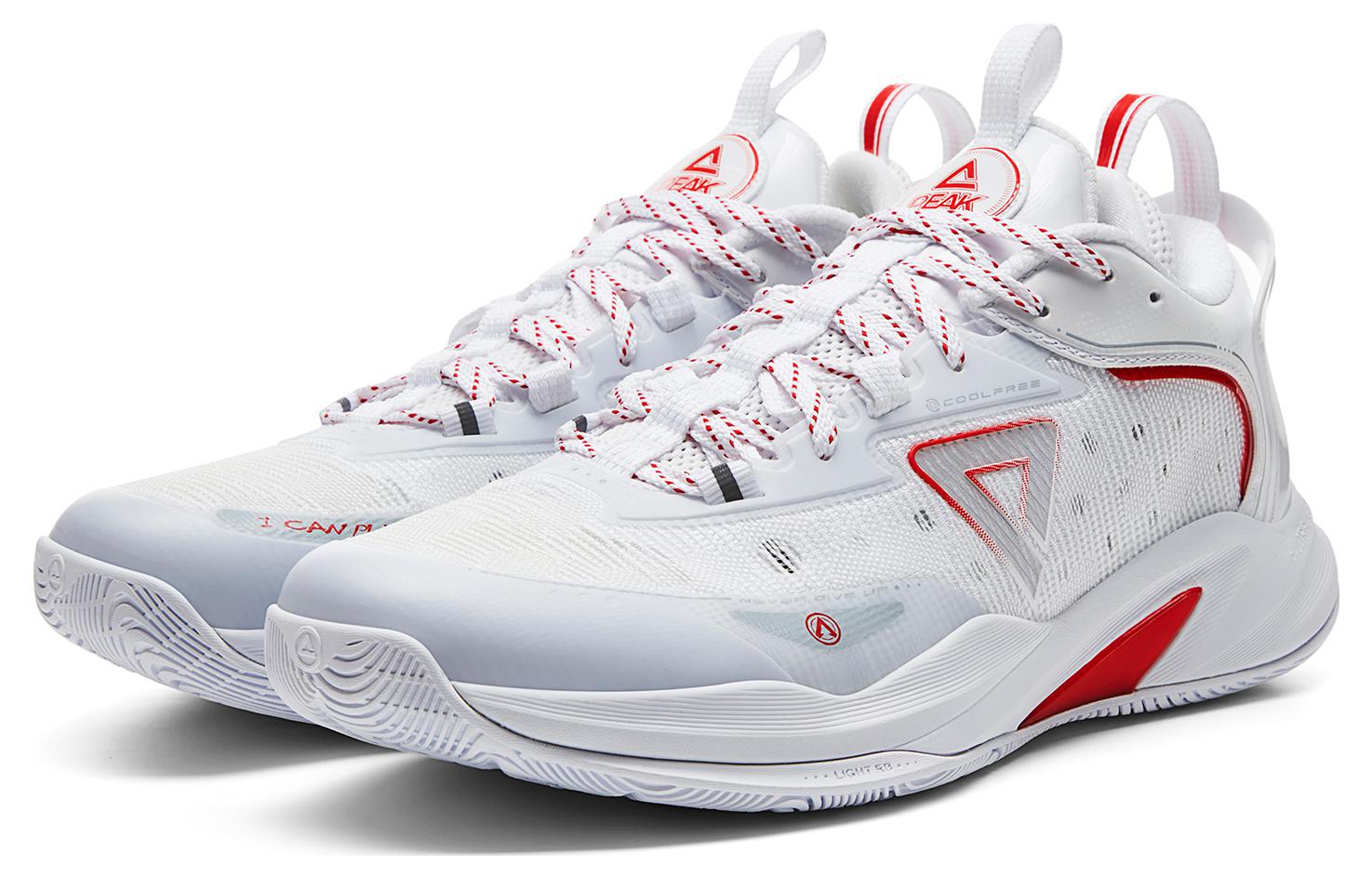 PEAK Lightning Cushioning Slip Resistant Rebound Low top Basketball Shoes Men's Baymax Red Box Included