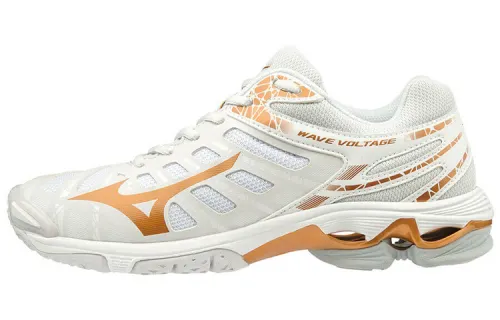 Mizuno Volleyball Shoes Men's Low Top White/Gold