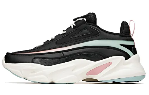 Anta Textile, Synthetic Leather Cushioning Slip Resistant Abrasion Resistant Breathable Low top Chunky Sneakers Women's