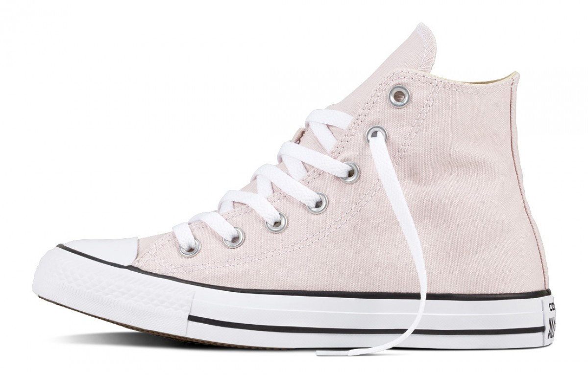 Женские кеды Converse Chuck Taylor All Star Hi Top Barely Rose (розовые)