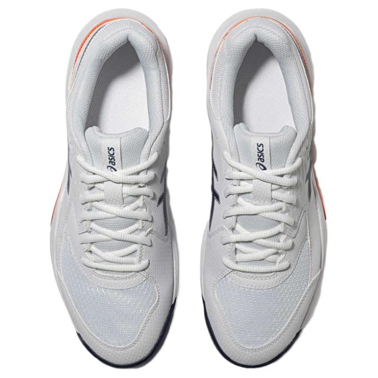 ASICS Gel Dedicate 8 Slip Resistant Low top Tennis Shoes Men’s White Blue Orange