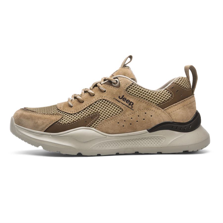 Jeep Mountaineering & Hiking Shoes Men’s Low Top Khaki/Gray/Sand