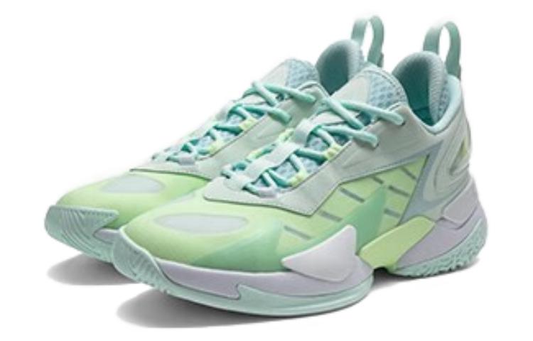 PEAK Cushioning Abrasion Resistant Cushioning, Wear Resistant Mid top Basketball Shoes Men’s Gouache Green