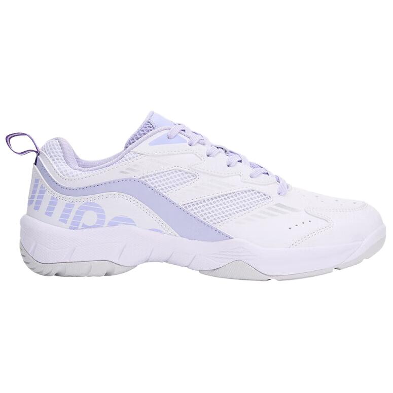 KUMPOO Nebula Mesh Cushioning Low top Badminton Shoes Unisex White Purple