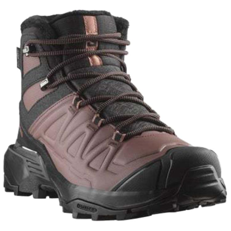 SALOMON Slip Resistant, Abrasion Resistant, Thermal High top Hiking Shoes Women’s Black