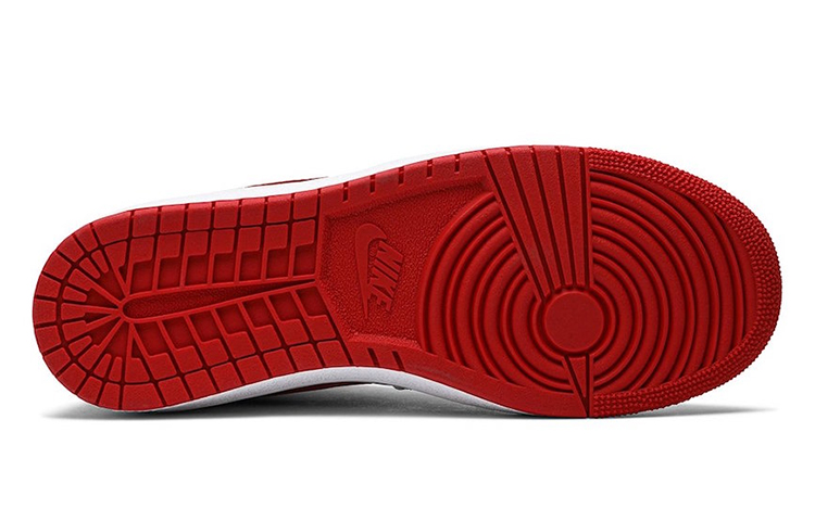 Кроссовки Nike x Jordan Air Jordan 1 Air Ship (бело-красные) — фото 6