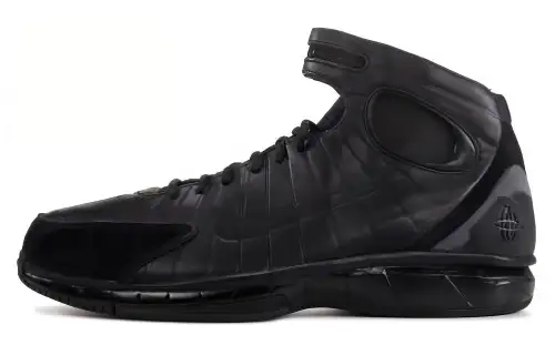 Nike 2K4 AIR ZOOM HUARACHE Abrasion Resistant Breathable Mid top Basketball Shoes Men's Black