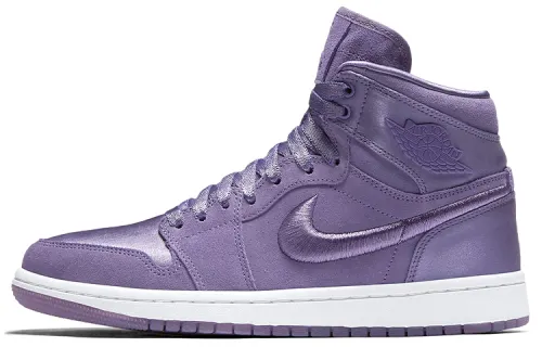 Jordan Air Jordan 1 Retro High Season Of Her Purple Earth Silk Non-Slip Lightweight High Top Retro Basketball Shoes Women's Purple