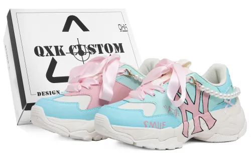 MLB Big Ball Chunky Pearl Girlish, Exclusive Shoe Box Slip Resistant, Abrasion Resistant, Height Increasing