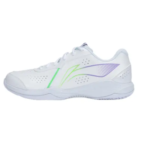 Li Ning Badminton Collection Cushioning Slip Resistant Breathable Low top Badminton Shoes Unisex White