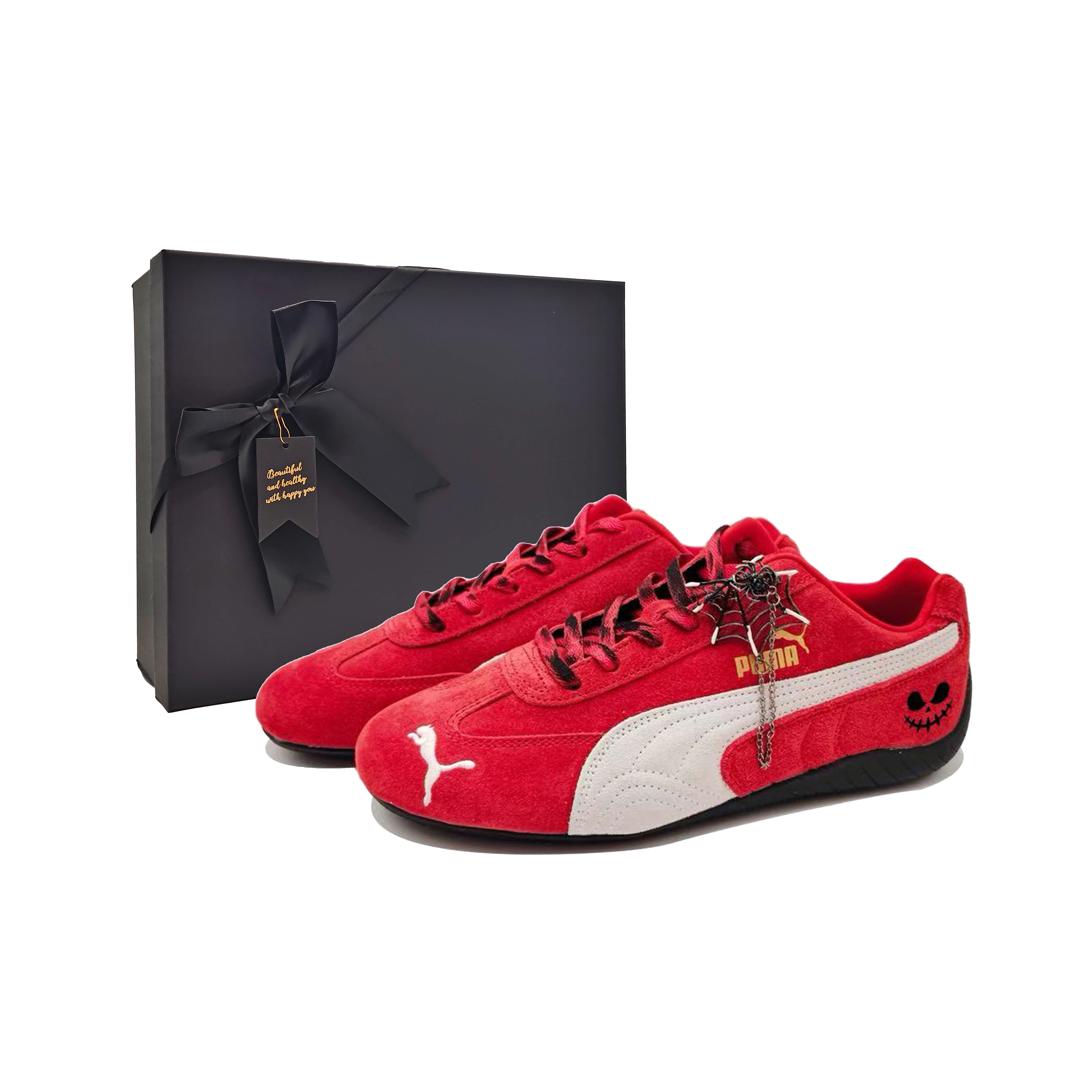PUMA Speedcat Go Demon CNY Collection Low top Training Shoes Unisex Flame Red