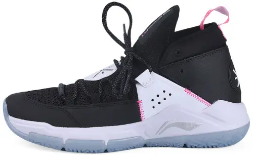 LiNing Li Ning All Day 5 Wade's Way Comfortable and Versatile Wear-Resistant and Breathable Mid-top Basketball Shoes Men's Black and White