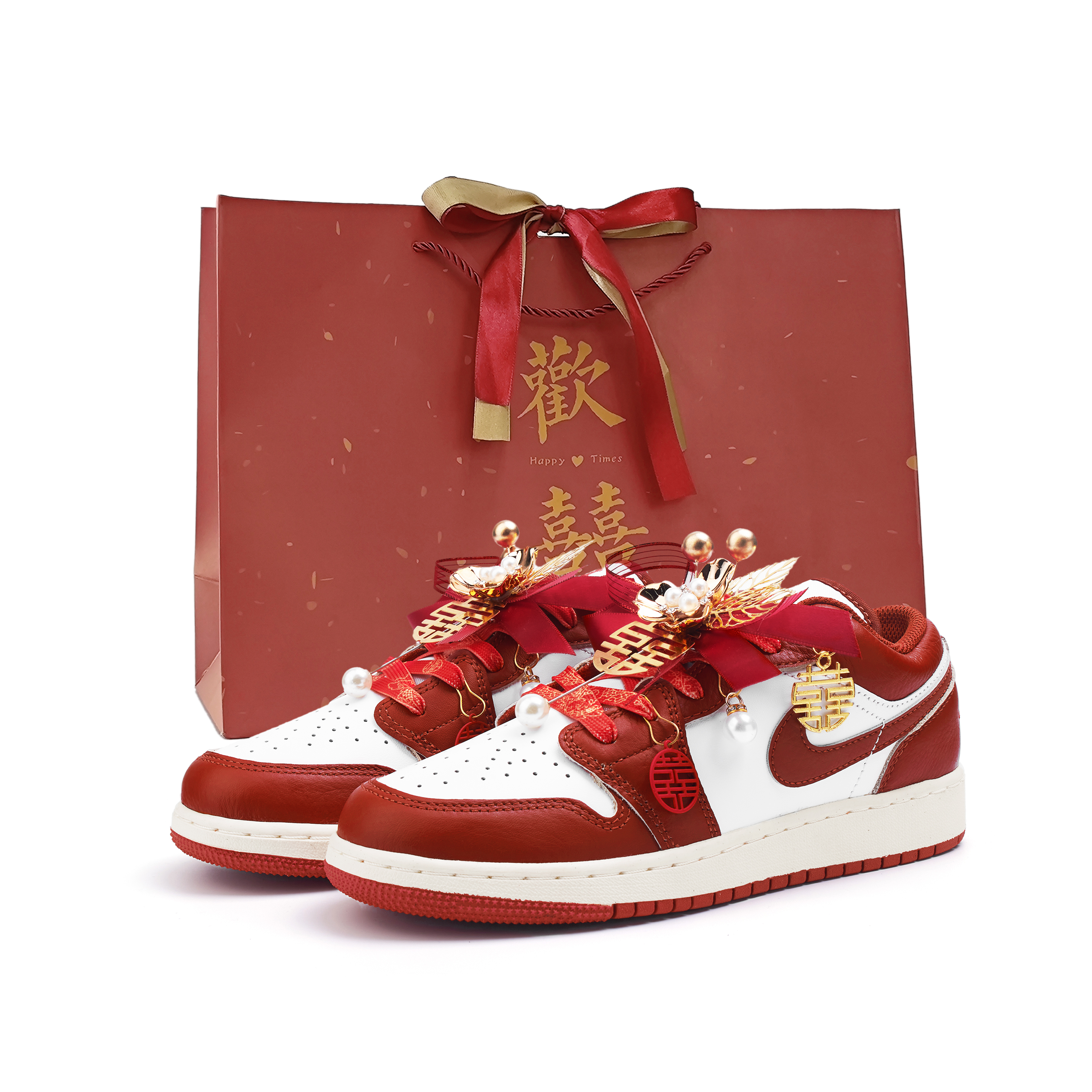 Jordan Air Jordan 1 Low top Vintage Basketball Shoes Women’s Red
