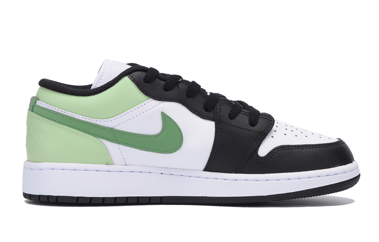 Jordan Air Jordan 1 Abrasion Resistant Low top Vintage Basketball Shoes Men’s Black Green