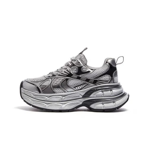 CAMEL Camel Silver Moon double-layered bottom, 7cm higher, niche design, sweet and cool functions, trendy and versatile, soft and lightweight, comfortable and breathable, non-slip and wear-resistant, low-top dad shoes, women's style