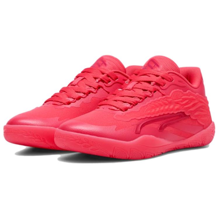 PUMA STEWIE 3 Cushioning Slip Resistant Abrasion Resistant Low top Basketball Shoes Unisex Red