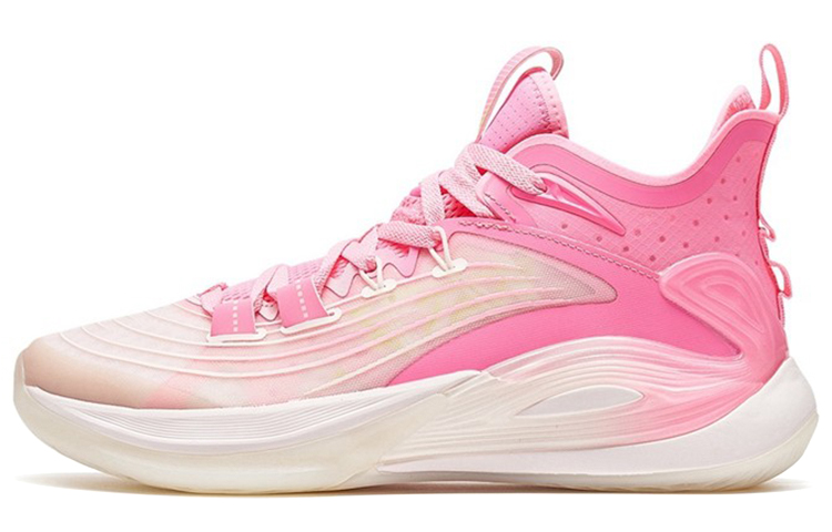 XTEP Light Feather 3rd Basketball Shoes Men’s Low Top Peach Pink/Pure Pink