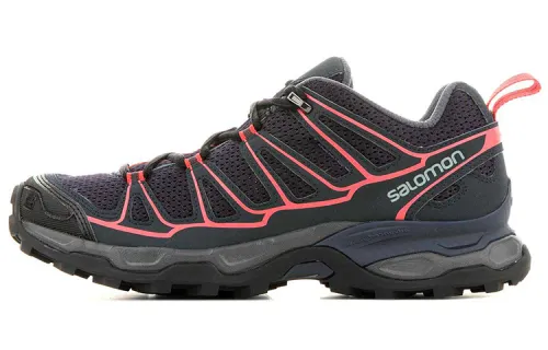 SALOMON X Ultra 3 Fabric Abrasion Resistant Low top Mountaineering Hiking Shoes Women's Black Pink