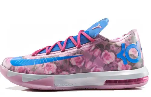 Nike KD 6 Aunt Pearl Durant comfortable and versatile shock-absorbing, non-slip and wear-resistant low-top basketball shoes for women pink