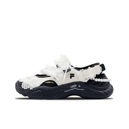 FILA FUSION Conch Beach Sandals Women's Black White