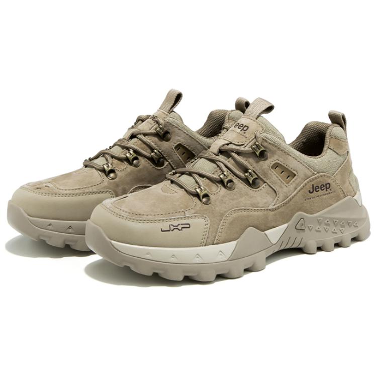 Jeep Abrasion Resistant Abrasion Resistant Low top Mountaineering Shoes Men’s Light Khaki
